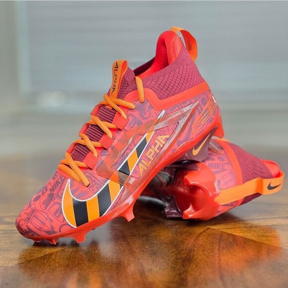 Nike Alpha Menace 4 Elite NRG Red Football Cleats FQ4046 600 Men's 7.5 New RARE - Picture 2 of 14
